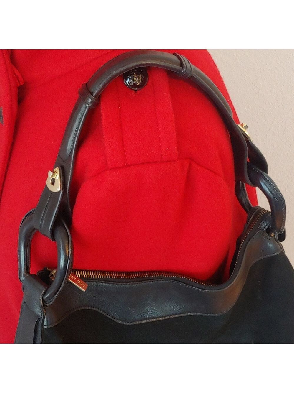 Jimmy Choo Black Leather and Suede Hobo Bag Luxury - Picture 14 of 17